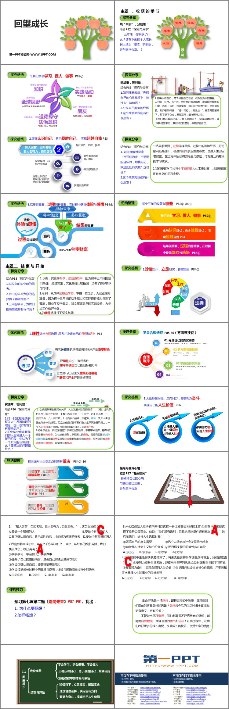 《回望成长》PPT优质课件