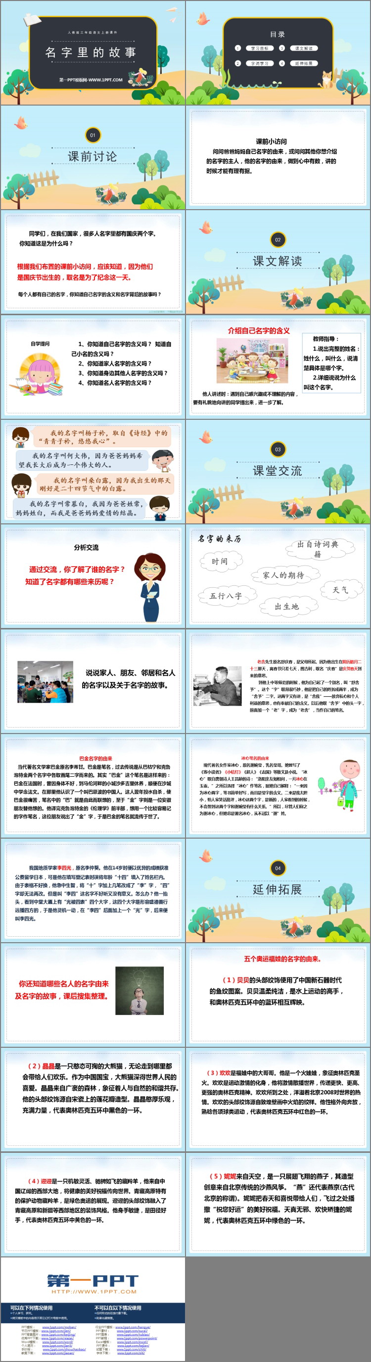 《口语交际：名字里的故事》PPT优秀课件下载