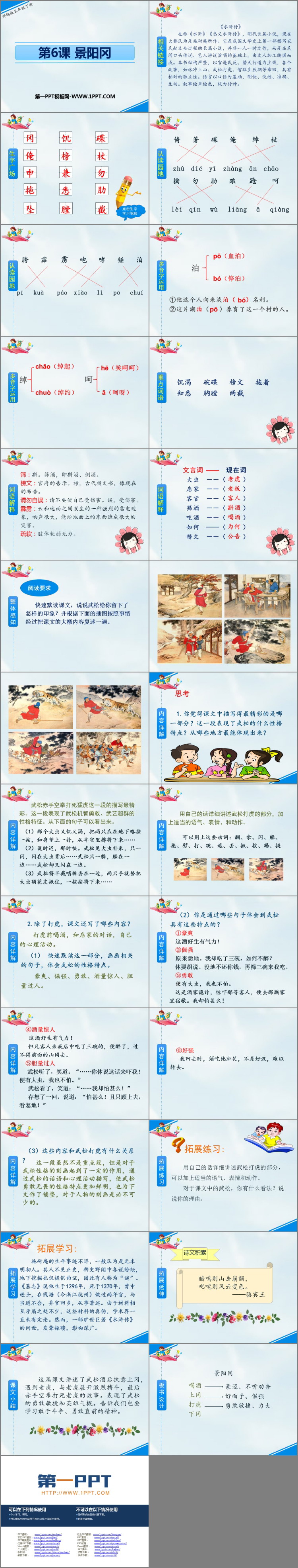 《景阳冈》PPT优质课件下载