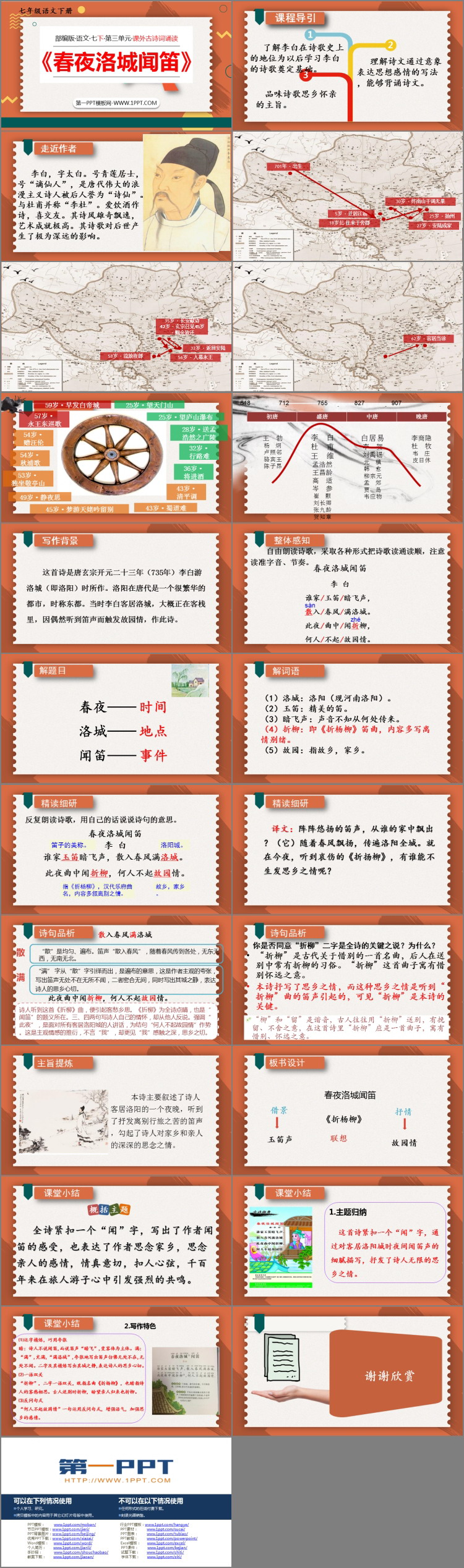 《春夜洛城闻笛》PPT优质课件
