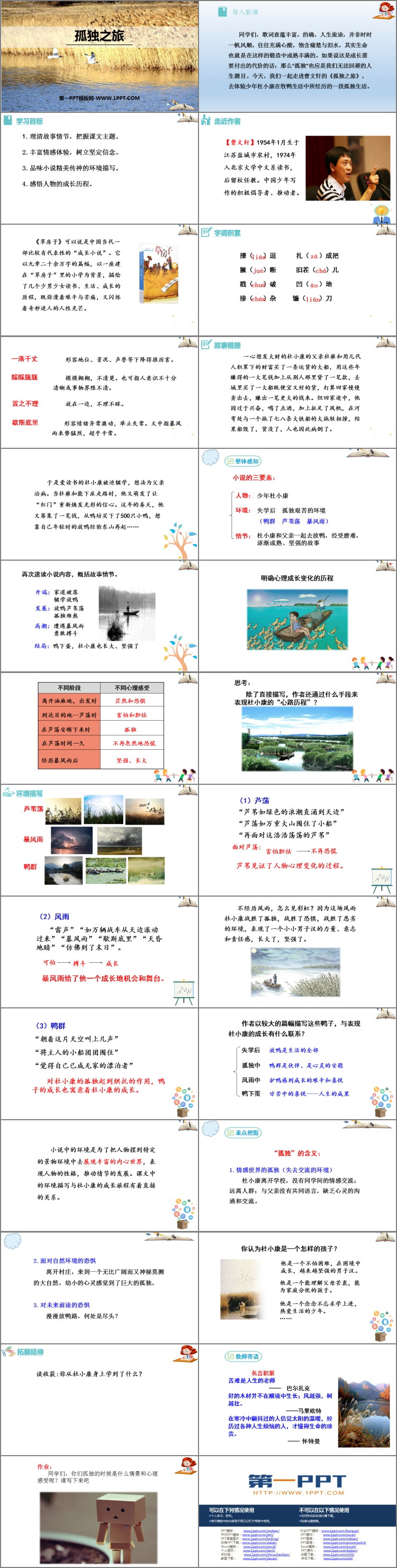 《孤独之旅》PPT优质课件下载