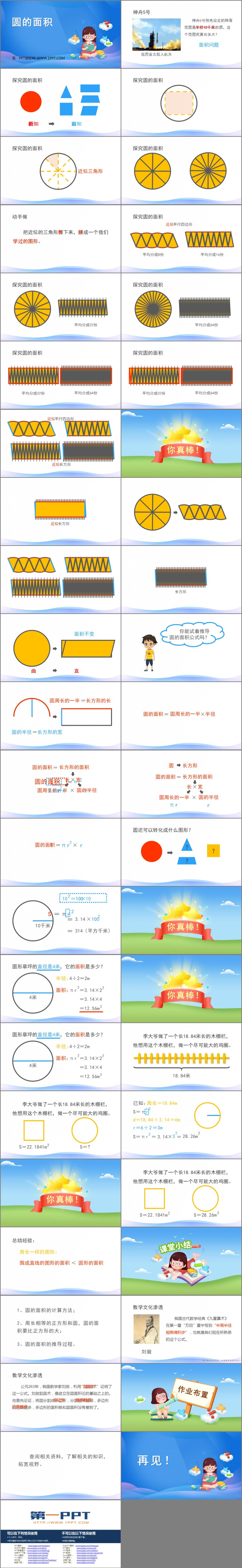 《圆的面积》圆PPT免费课件