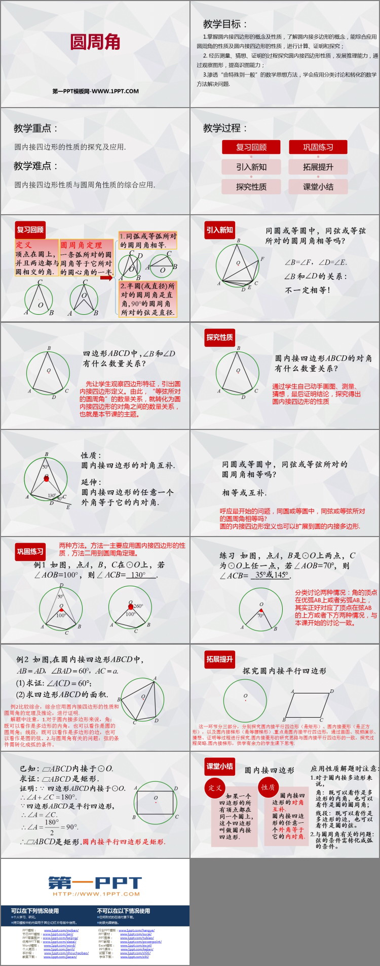 《圆周角》圆PPT课件下载