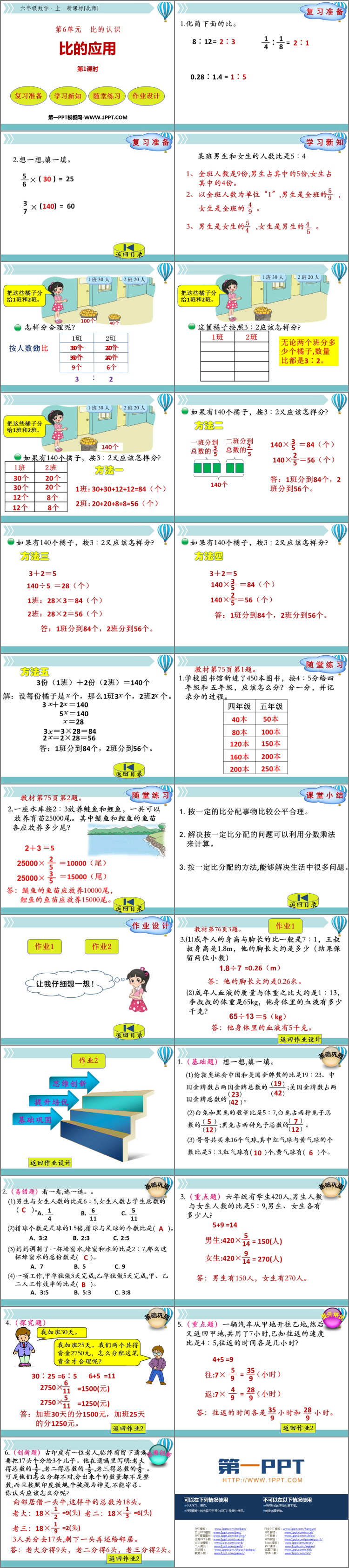 《比的应用》比的认识PPT免费课件(第2课时)