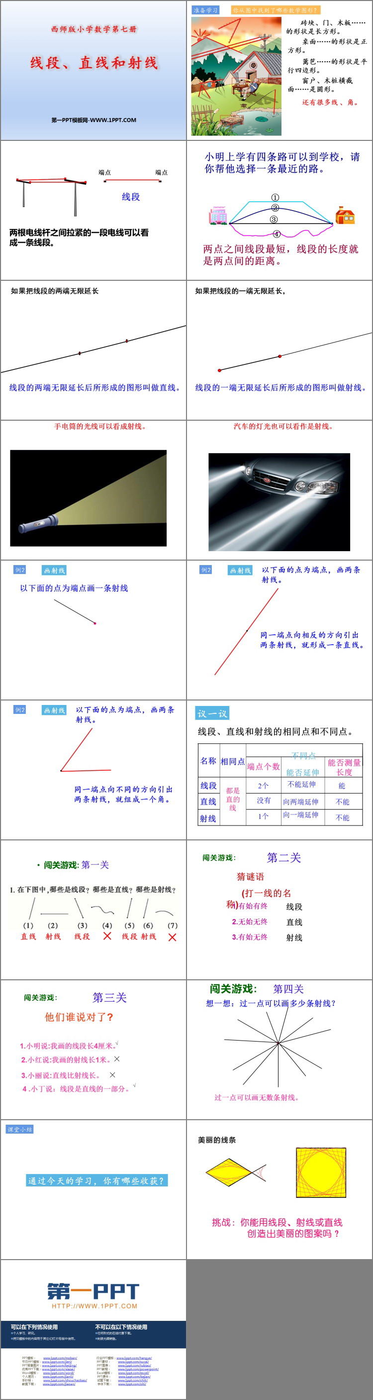 《线段、直线和射线》角PPT教学课件