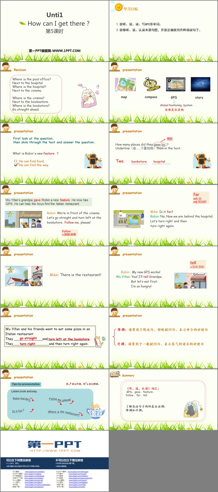 《How can I get there?》PPT下载(第5课时)