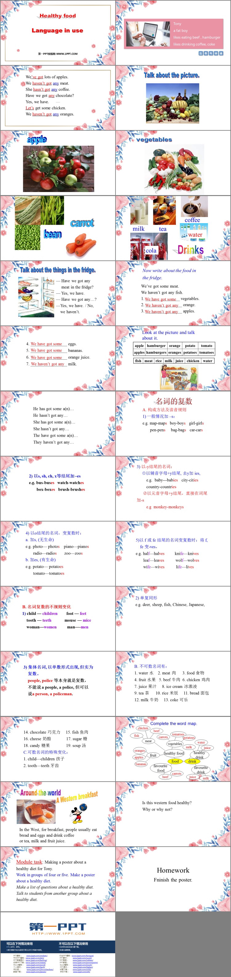 《Language in use》Healthy food PPT教学课件