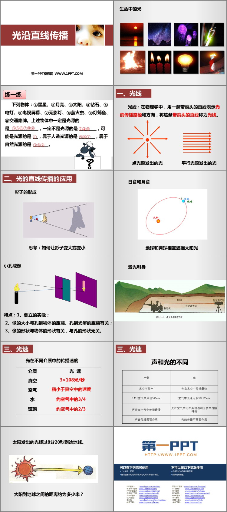 《光的直线传播》光现象PPT优秀课件下载