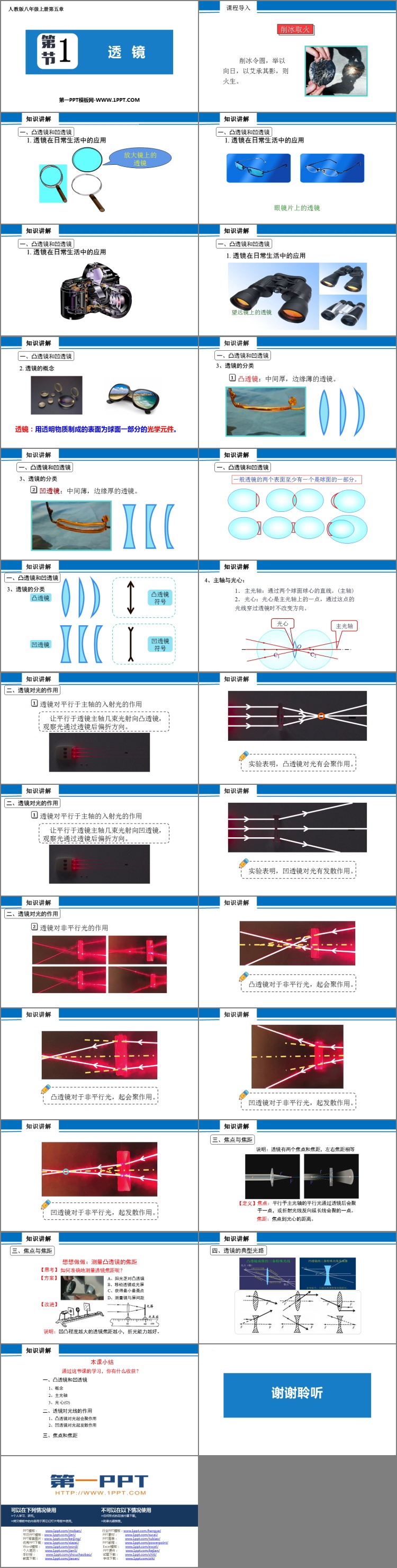 《透镜》透镜及其应用PPT免费课件下载