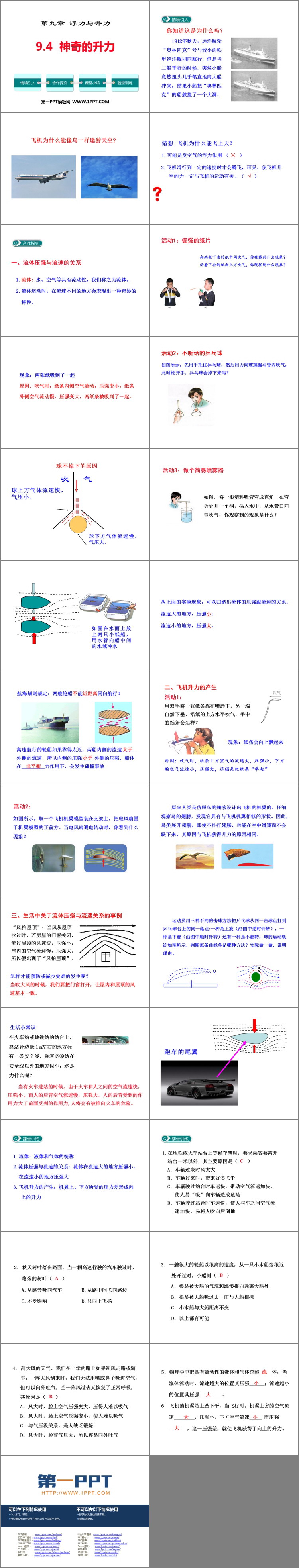 《神奇的升力》浮力与升力PPT精品课件