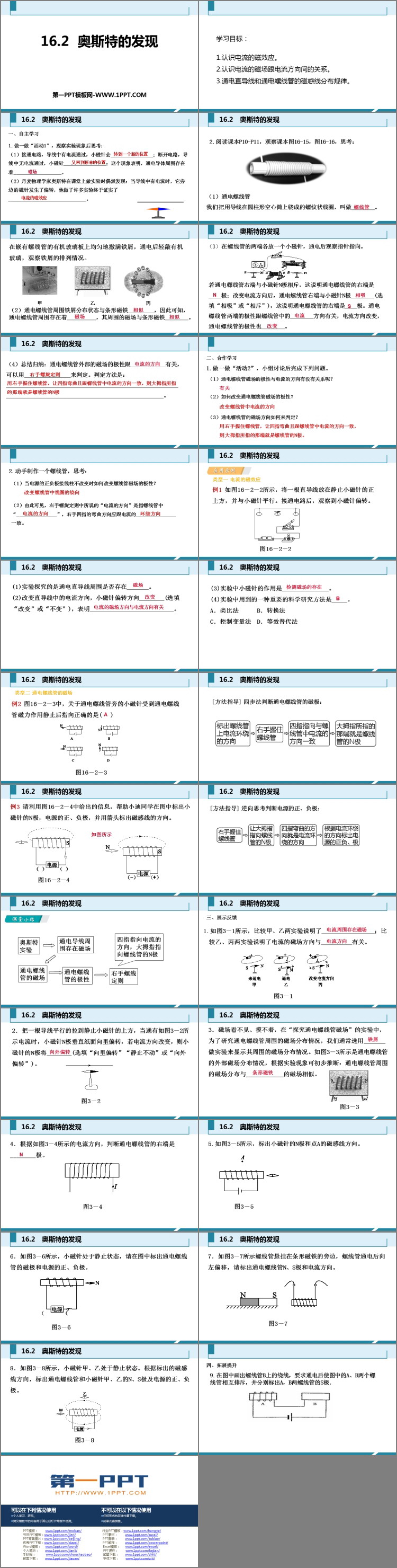 《奥斯特的发现》电磁铁与自动控制PPT免费下载