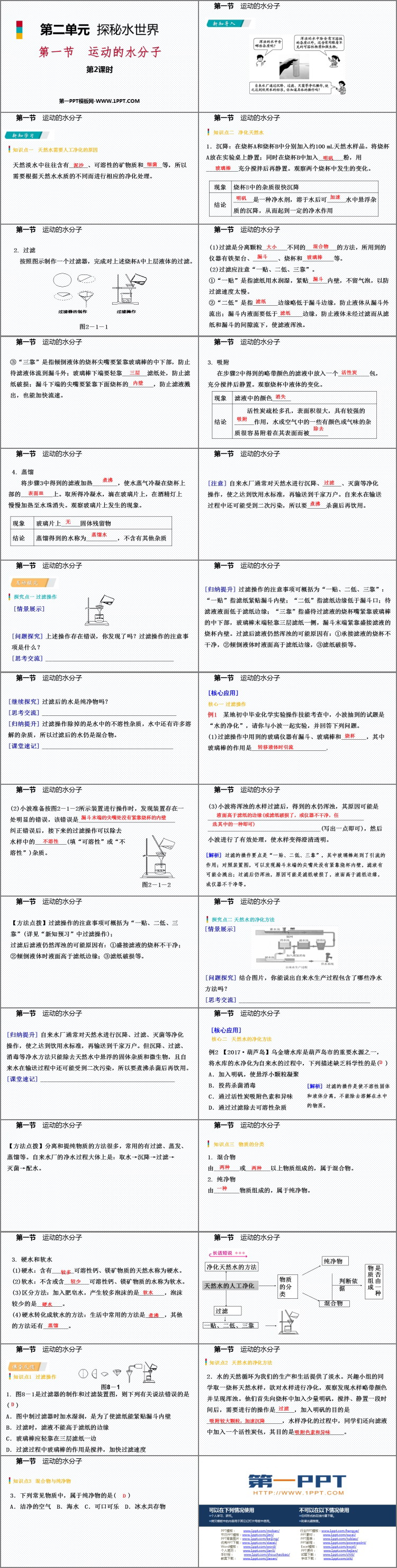 《运动的水分子》探秘水世界PPT下载(第2课时)