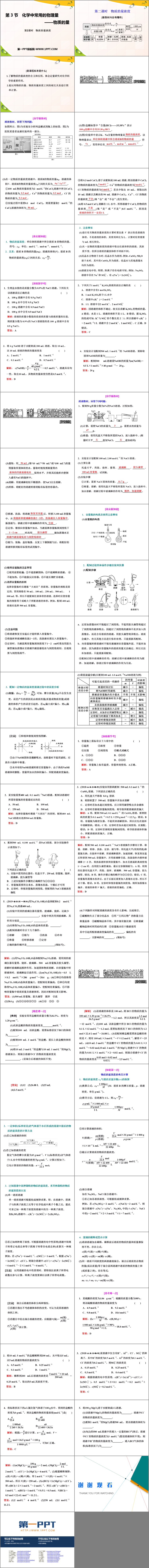 《化学中常用的物理量——物质的量》认识化学科学PPT(第2课时)