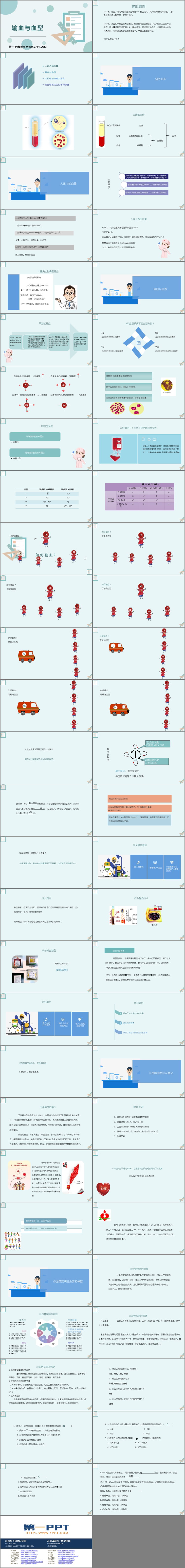 《输血与血型》PPT教学课件下载