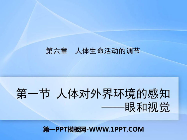 《人体对外界环境的感知》PPT免费课件