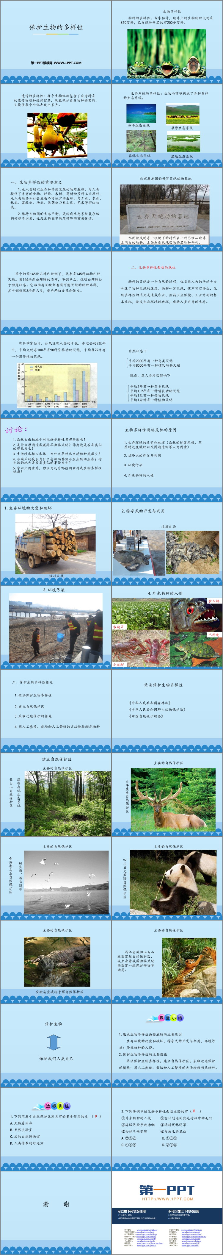 《保护生物的多样性》PPT免费课件