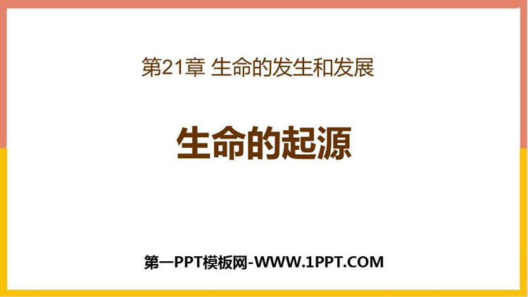 《生命的起源》PPT免费课件