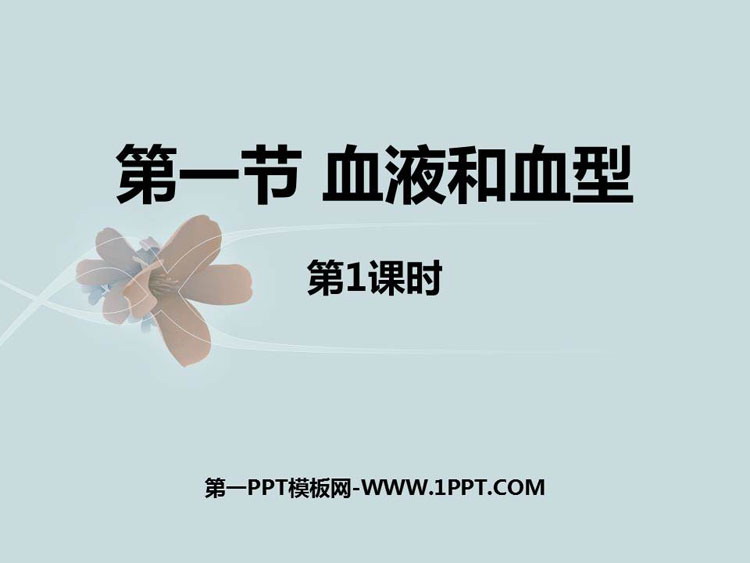 《血液和血型》PPT免费下载