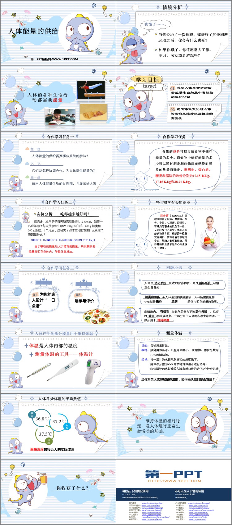 《人体能量的供给》PPT精品课件