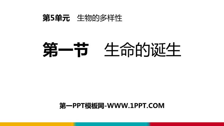 《生命的诞生》PPT免费课件
