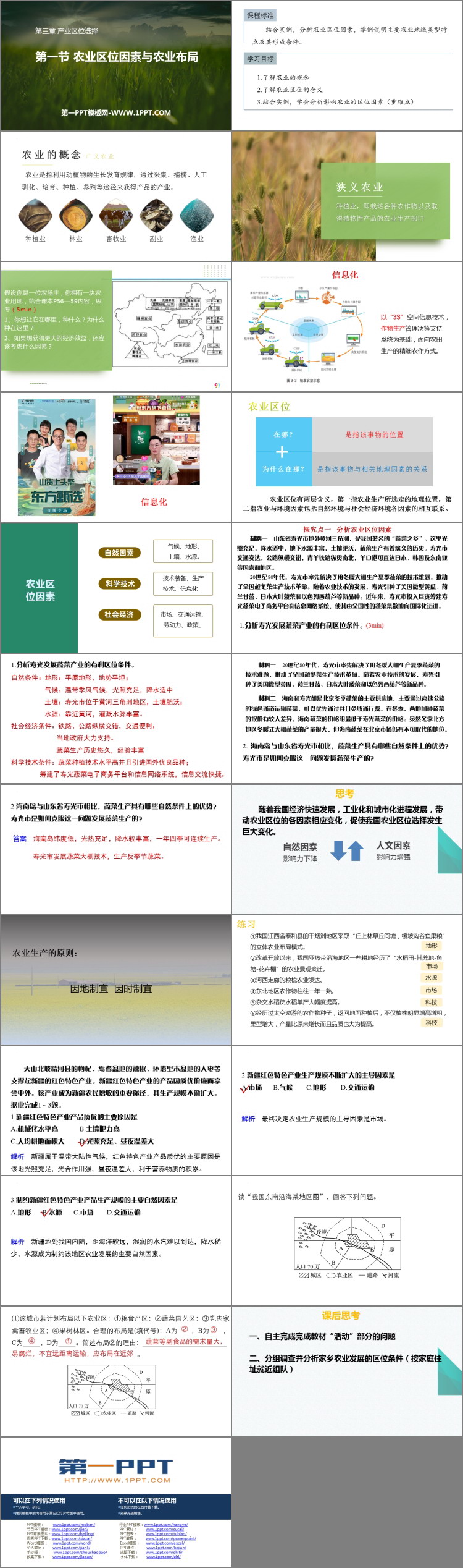 《农业区位因素与农业布局》产业区位选择PPT下载