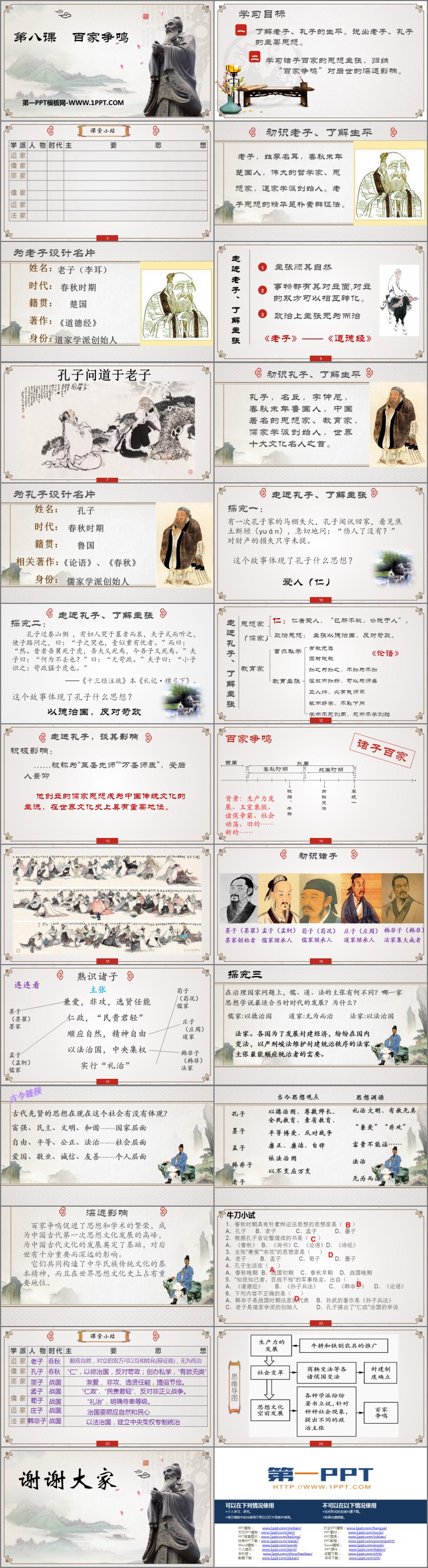 《百家争鸣》PPT免费课件