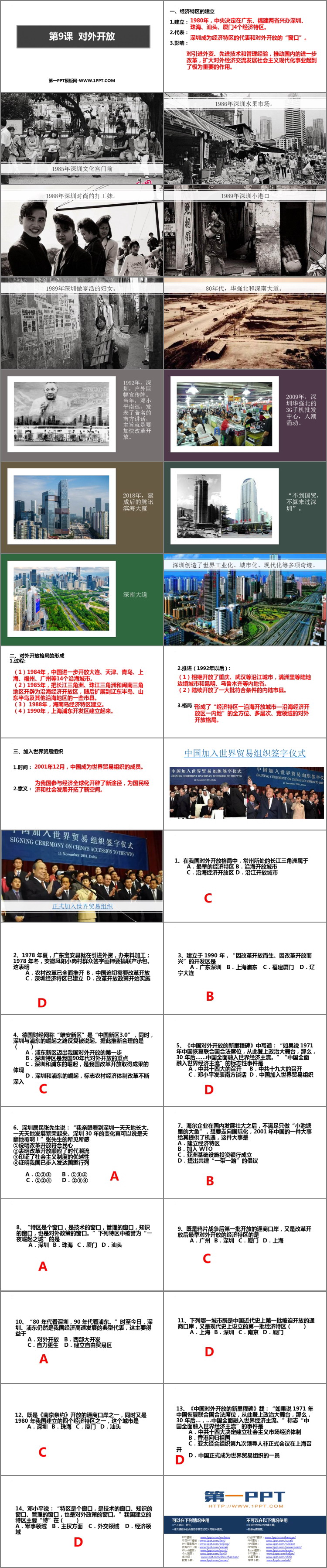 《对外开放》PPT免费课件