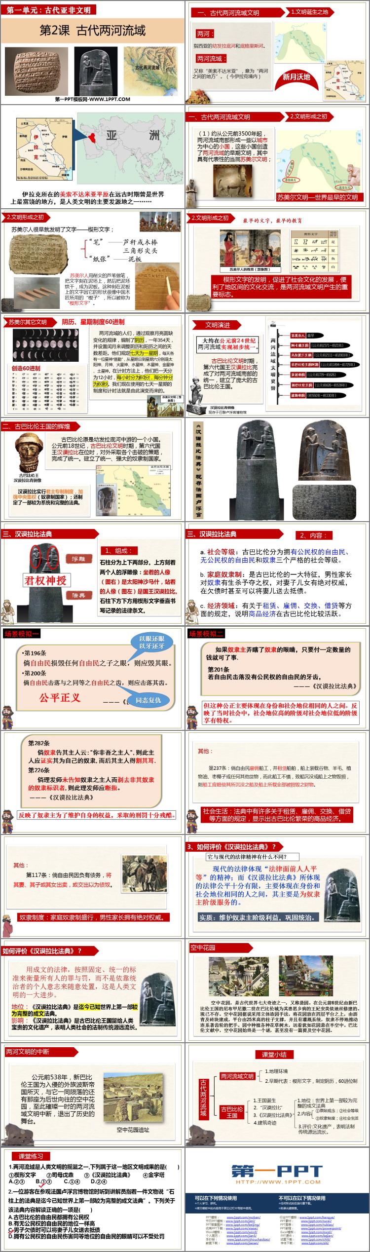 《古代两河流域》PPT教学课件下载