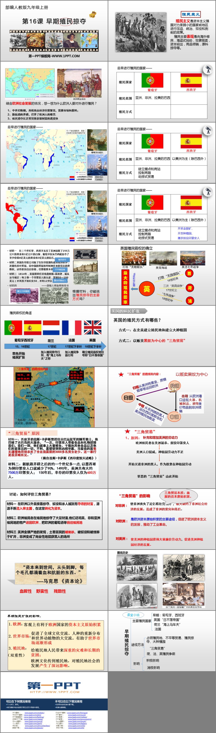 《早期殖民掠夺》PPT免费下载