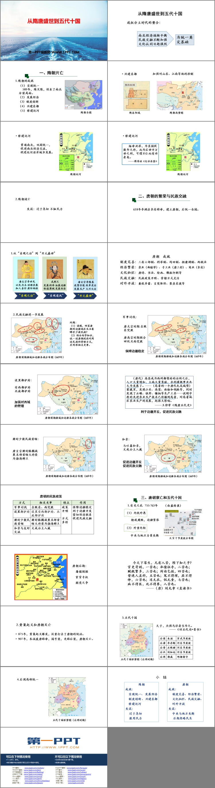《从隋唐盛世到五代十国》PPT优质课件下载
