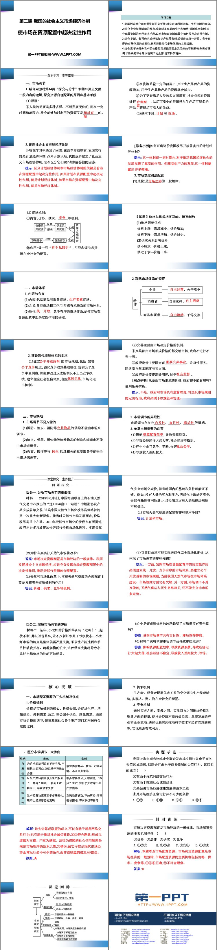 《使市场在资源配置中起决定性作用》PPT下载