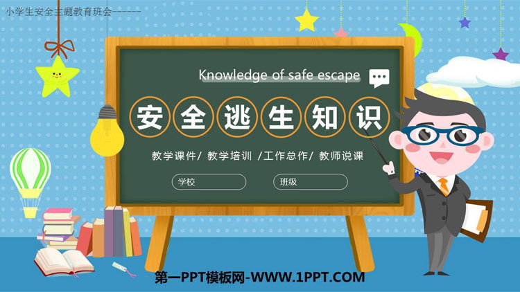 《安全逃生知识》PPT班会课件