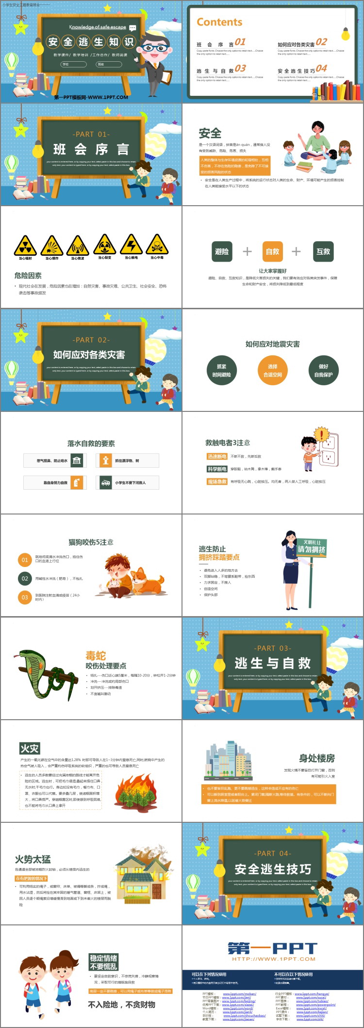 《安全逃生知识》PPT班会课件