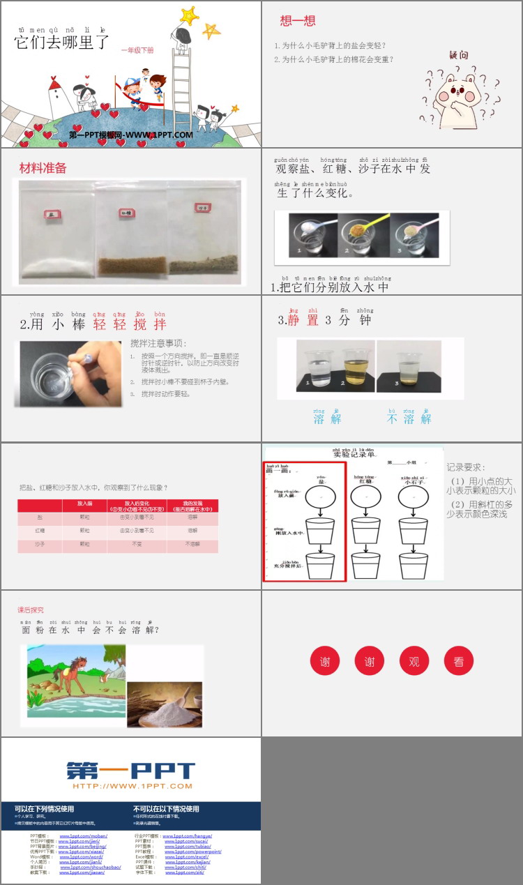 《它们去哪了》PPT免费下载