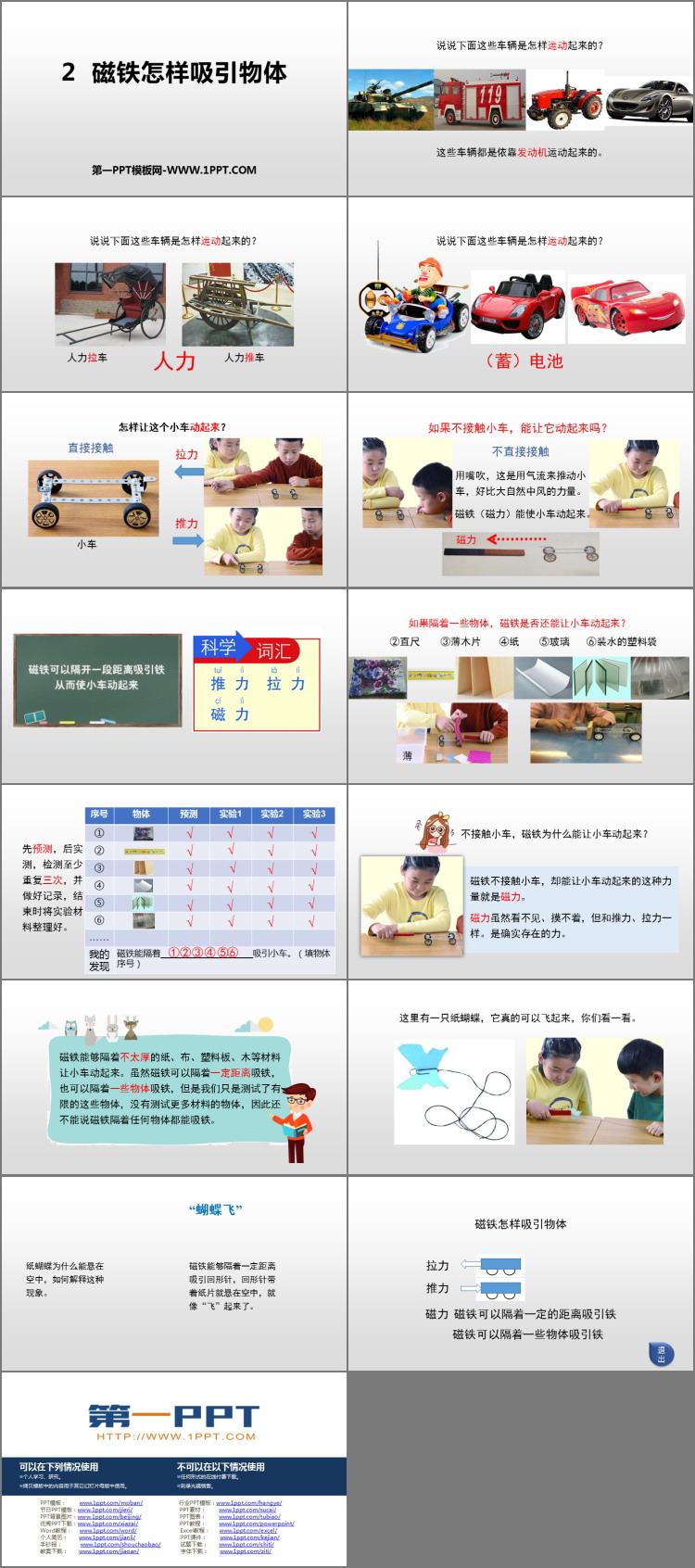 《磁铁怎样吸引物体》PPT免费课件