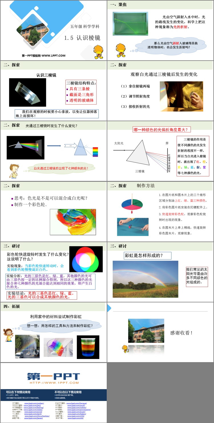 《认识棱镜》PPT下载