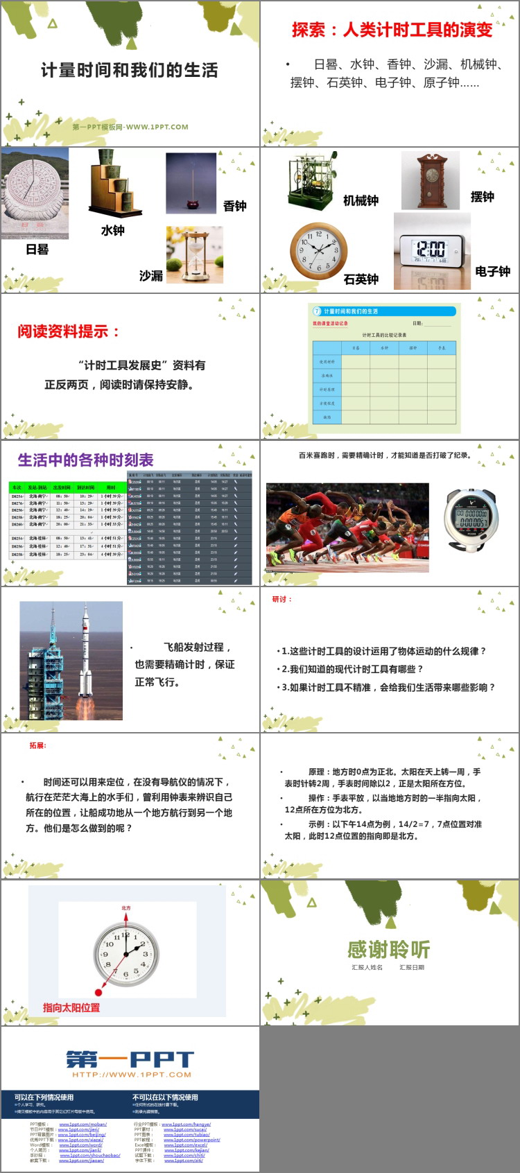 《计量时间和我们的生活》PPT课件