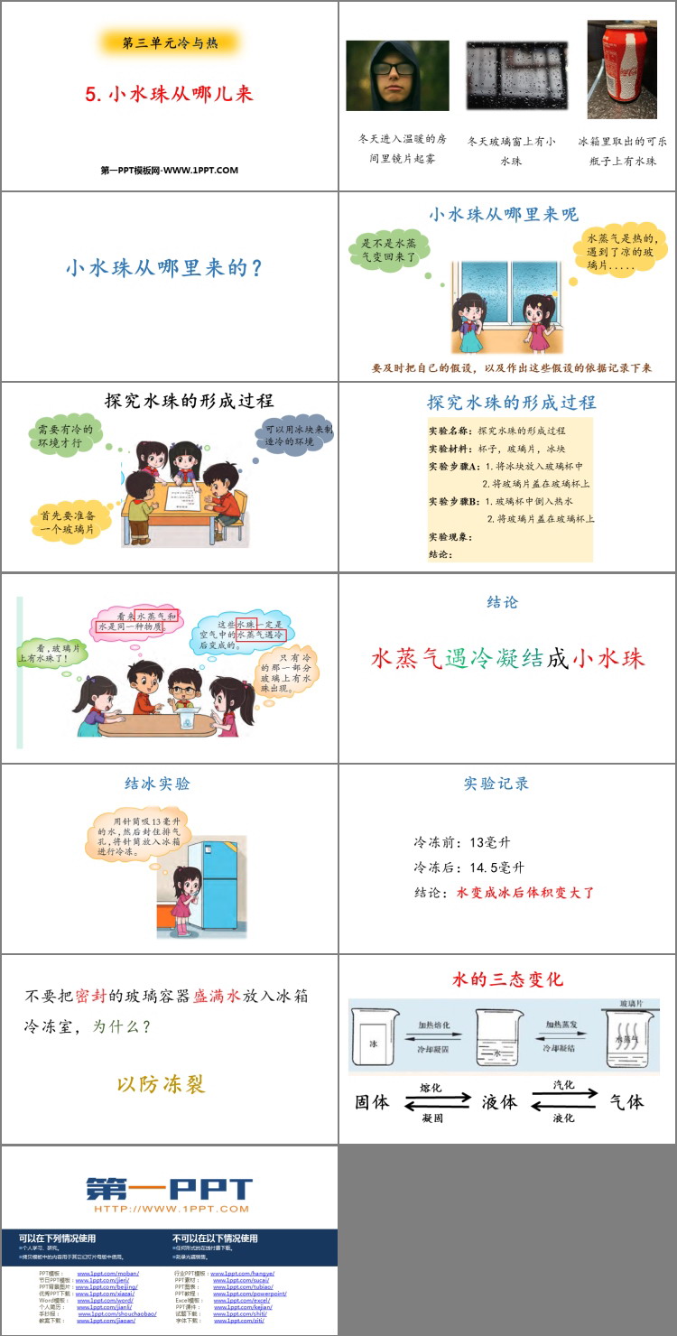 《小水珠从哪儿来》PPT课件