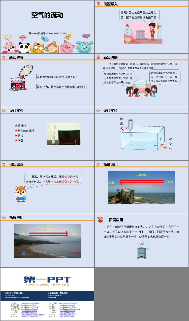 《空气的流动》PPT下载