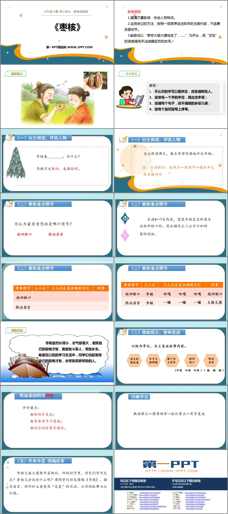 《枣核》PPT优质课件下载