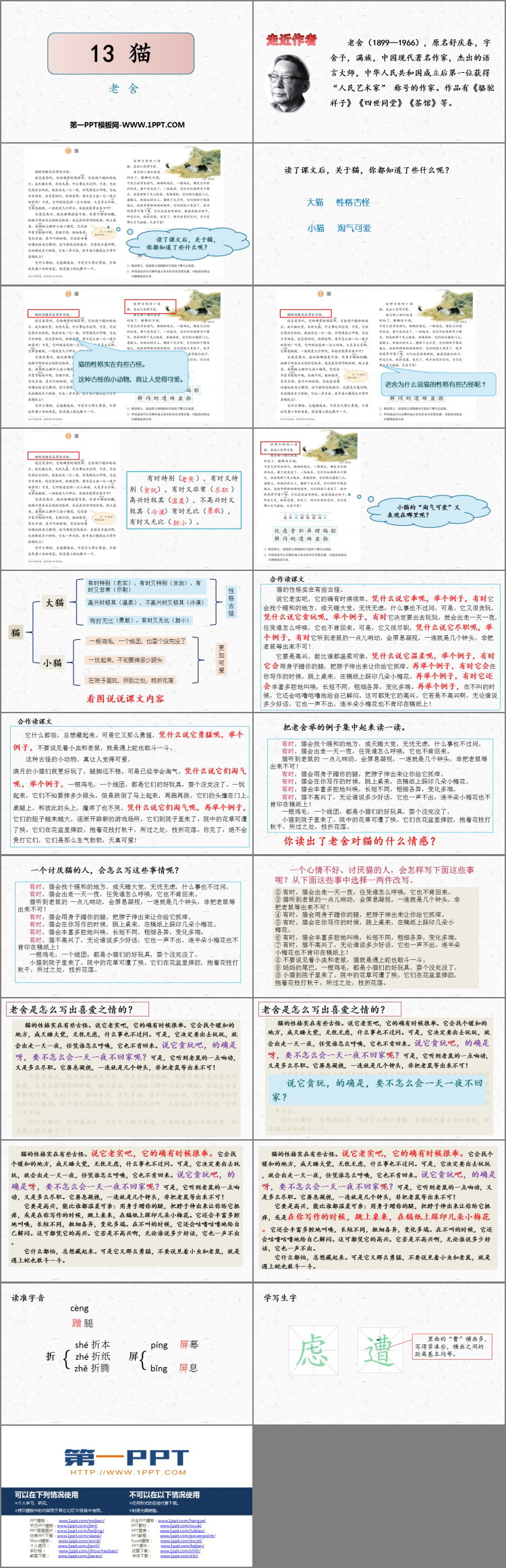 《猫》PPT优秀教学课件
