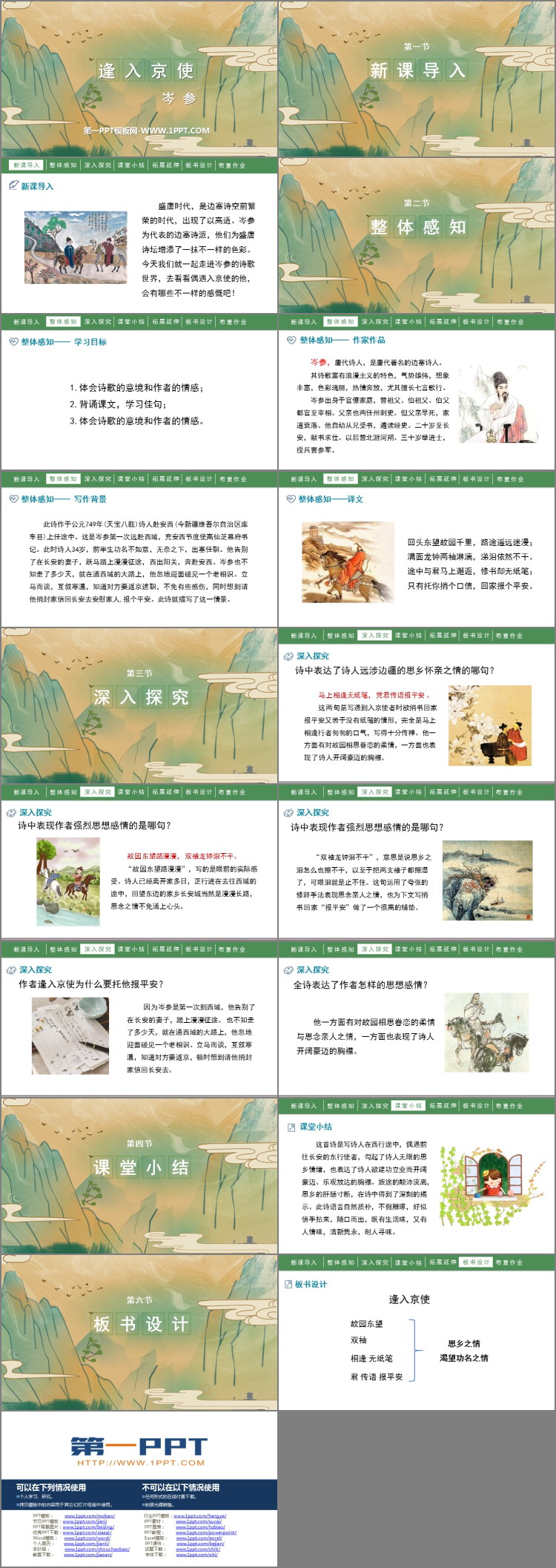 《逢入京使》PPT优秀课件