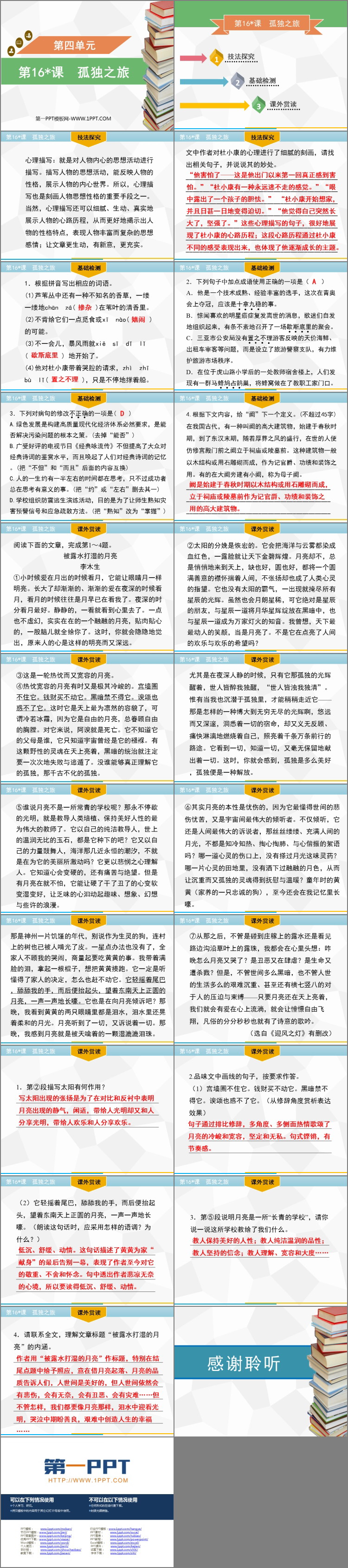《孤独之旅》PPT优秀课件下载