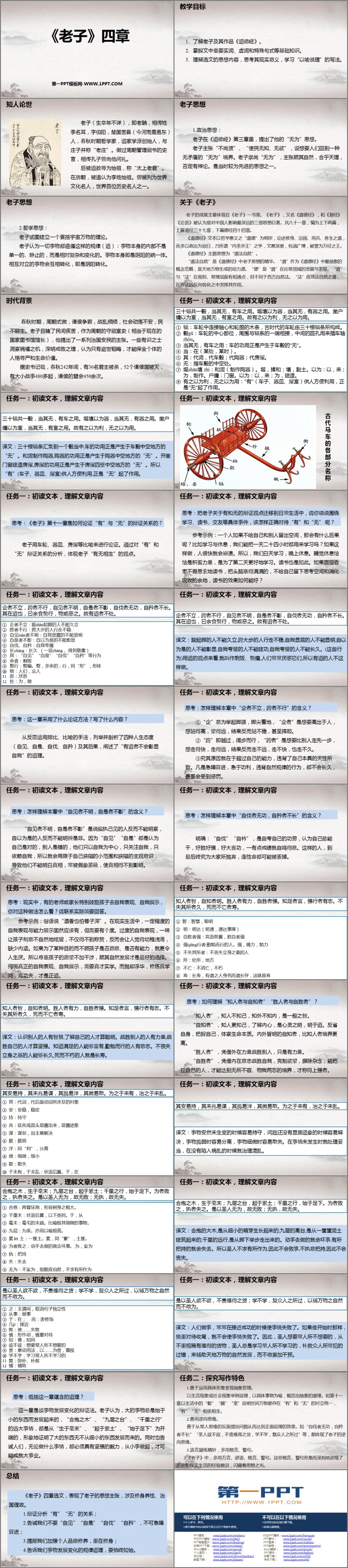 《老子》四章PPT免费下载