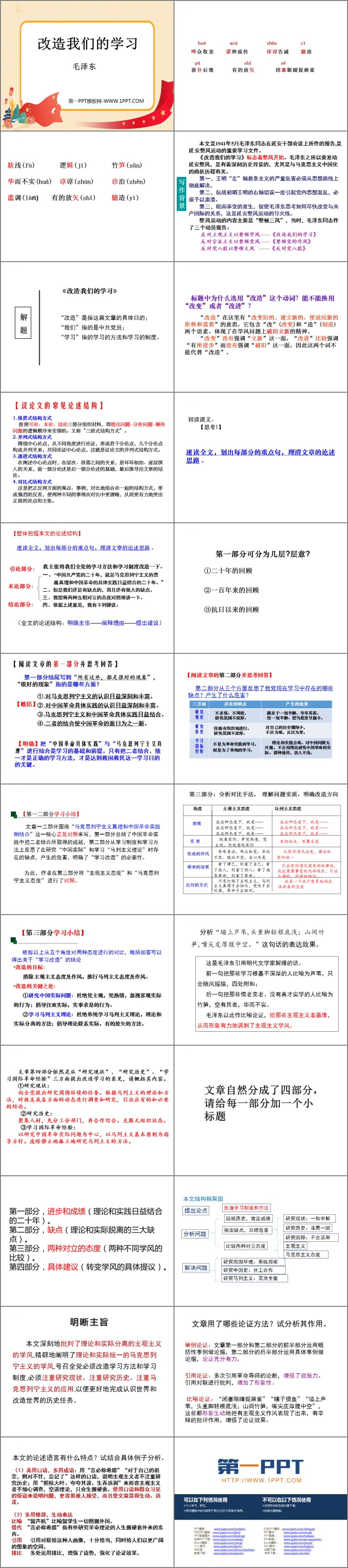 《改造我们的学习》PPT教学课件