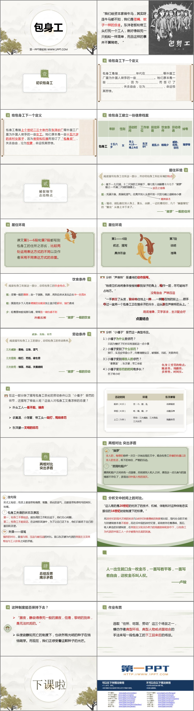 《包身工》PPT课件