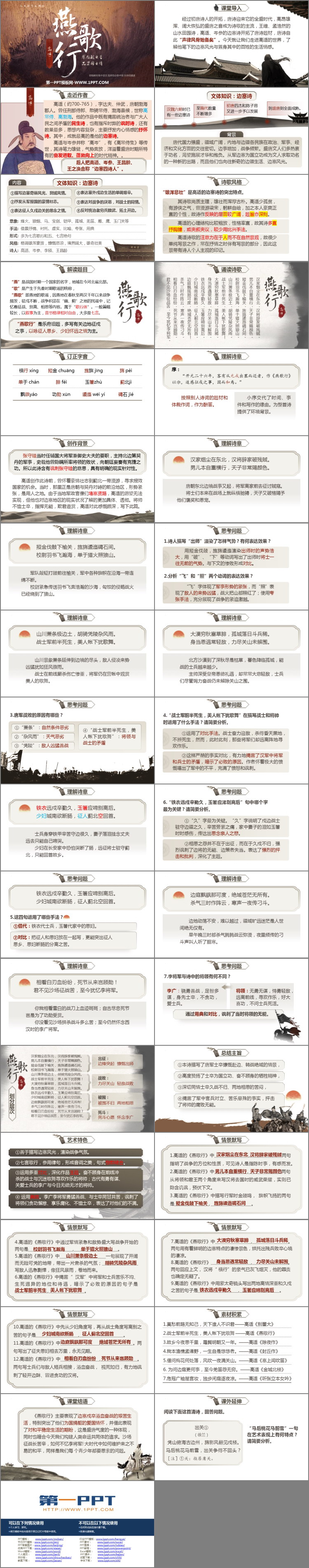 《燕歌行》PPT下载