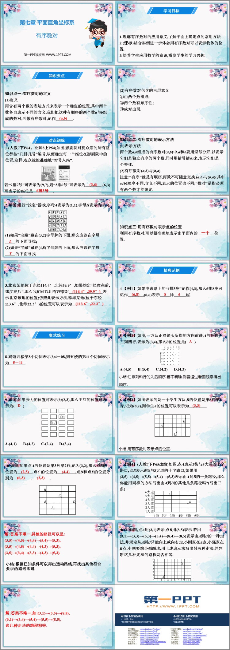 《有序数对》平面直角坐标系PPT优质课件