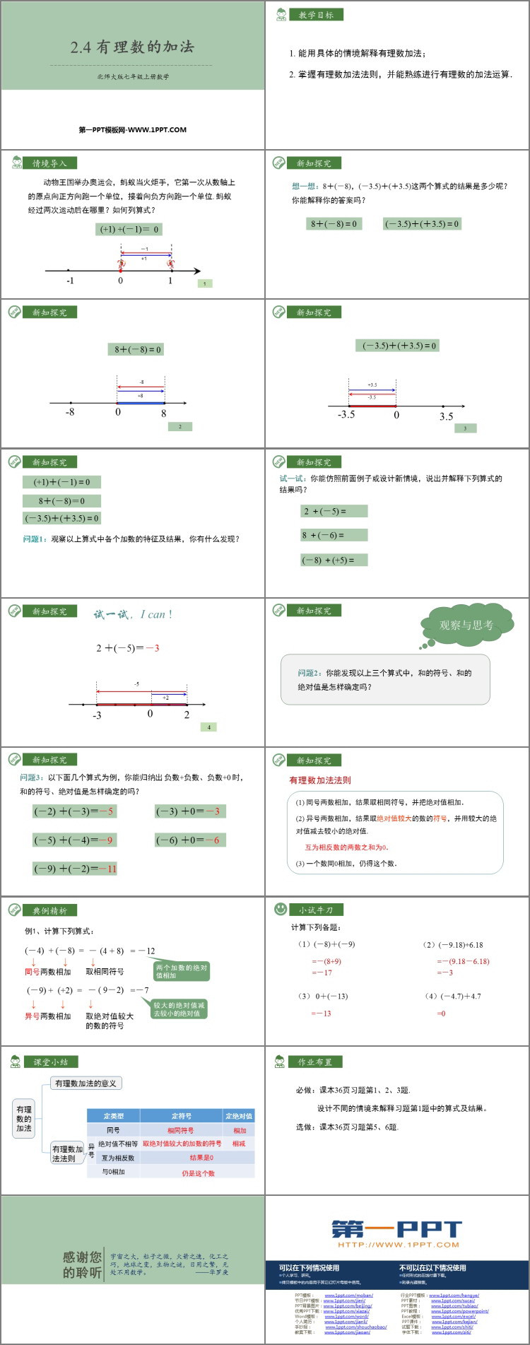 《有理数的加法》有理数及其运算PPT教学课件