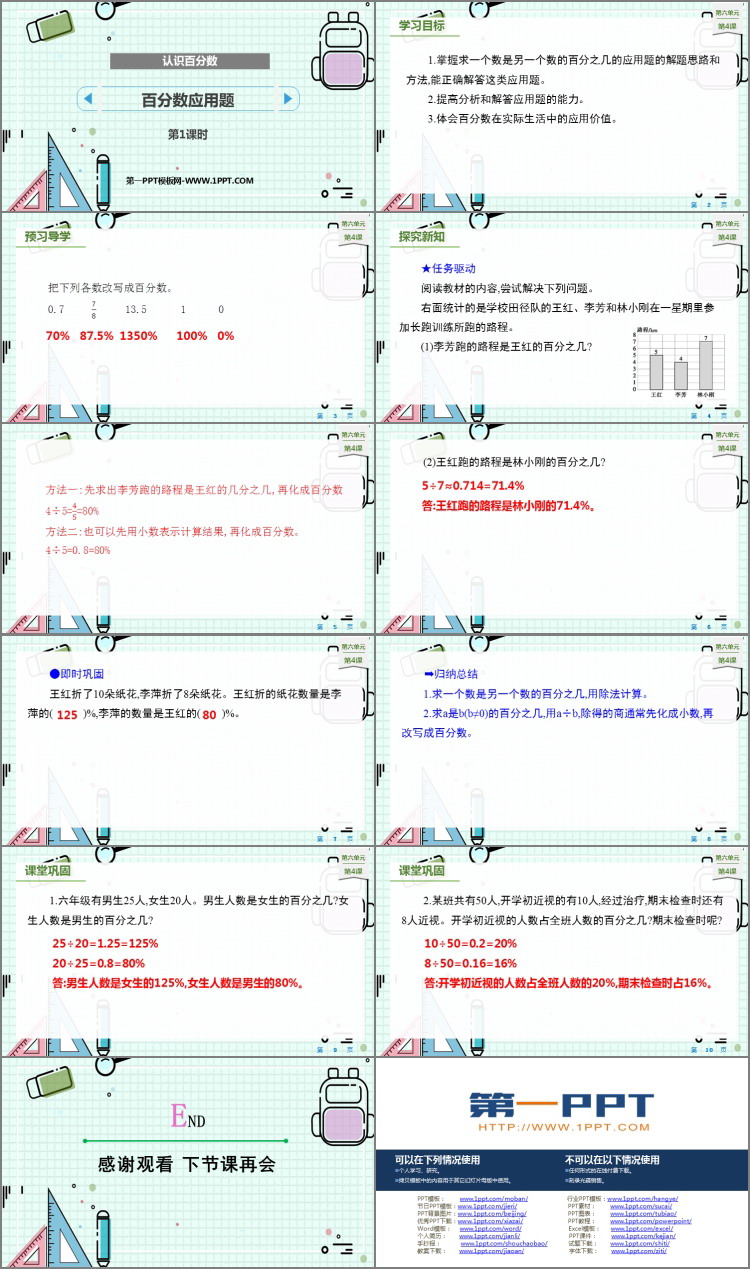 《百分数应用题》认识百分数PPT下载(第1课时)